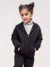 Little Girls' Black Double Knit Spacer Jacket