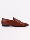 Men Tassel Detailed Brown Leather Shoes