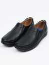 Men Black Cozy Leather Loafers