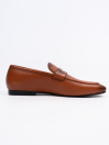 Men Light Brown Pointed Toe Contrasted Formal Shoes