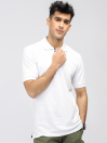 Men's White Basic Polo Shirt