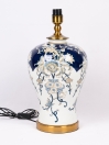 Traditional Blue and White Ceramic Table Lamps Medium
