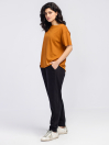 Women's Tawny Relaxed Fit Raw Edges Tee