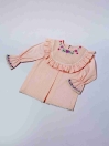 Natalie Embroidered Neck Top for Girls