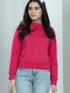 Fleece Pink Raglan Sweatshirt
