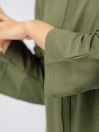 Women's Olive Kimono Sleeve Tunic Shirt