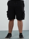 Terry Black Sclo Statement Shorts (Plus Size)