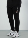 Terry Black Sclo Printed Jogger Pants (Plus Size)