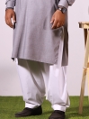 Cotton Mens White Shalwar (Plus Size)