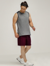 Men Grey Melange B-Fit Ultimate Stretch Muscle Top