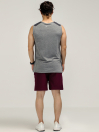 Men Grey Melange B-Fit Ultimate Stretch Muscle Top