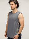 Men Dark Grey B-Fit Air Muscle Top