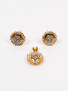 21k Gold plated pendant set