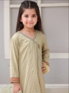 Girls 3PCS Dress Made From Jacquard Cotton_Aabshar