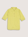Girls' Yellow Collared Tunic Shirt