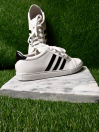 Men's Lifestyle Shoe White Color With Black Strips