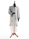 Women Light Grey Formal Pret Dobby Cotton 3 Piece Dress