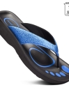 Blue/Black Orthopedic Ladies Flip Flop