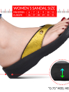 Yellow/Black Orthopedic Ladies Flip Flop