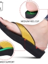 Yellow/Black Orthopedic Ladies Flip Flop
