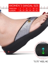 Grey/Black Orthopedic Ladies Flip Flop