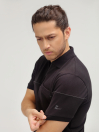Men's Black B-Fit Quick Dry Reflector Polo