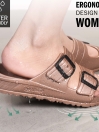 Arcus Women’s Brown Slide Sandals