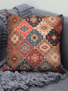 Pack of 2 - Geometric/Oriental Jute Cushion Covers
