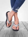 Sparkle Ladies Silver Flip Flop Slippers