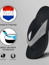 Sparkle Ladies Silver Flip Flop Slippers