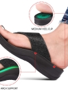 Jewel Women's Black Casual Strap Flip Flops