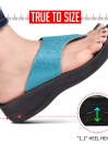 Jewel Women's Blue Casual Strap Flip Flops