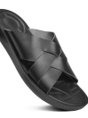 Spruce Men’s Black Comfortable Slide Sandals