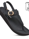 Ridge Black Ankle Strap Sandals