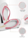 Smoky White/Pink Women Flip flops Slippers