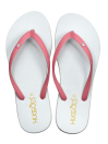 Smoky White/Pink Women Flip flops Slippers