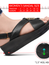 Black Platform Sandals for Women