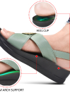 Green Platform Sandals for Women