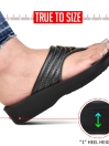 Womens Black Thong Sandals