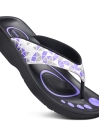 Ladies Purple Flip Flops