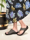 Grey Split Toe Womens Sandals