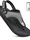 Coral Grey Slingback Sandals
