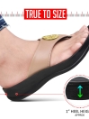 Womens Beige Thong Sandals