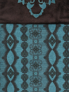 Damask Turquoise/Brown Table Runner