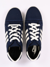 Men Blue & White Canvas Sneakers