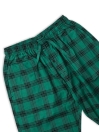 Teal Modern Check Cotton Relaxed Pajama