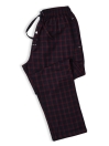 Charcoal & Maroon Multi Check Cotton Relaxed Pajama