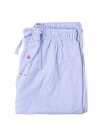 Blue & White Multi Check Cotton Relaxed Pajama