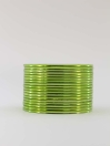 Shiny Set of 18 Metallic Bangles - Pista Green
