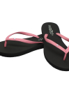 Women Ebony/Pink Flip Flops Slippers